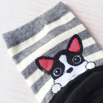 Womens Funny Socks Cozy Cute Printed Patterned Fun Socks Novelty Cat Dog Socks for Women