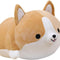 Corgi Dog Plush Pillow, Soft Cute Shiba Inu Akita Stuffed Animals Toy Gifts (Brown, 11.8 In)